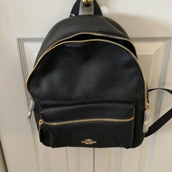 Coach Bags Coach Leather Medium Black Backpack Nwt Poshmark